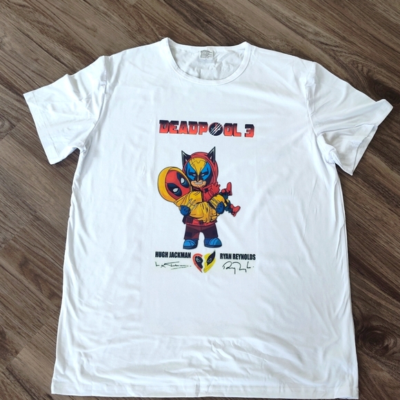 Custom Made Deadpool 3 Wolverine T-shirt - Picture 1 of 3